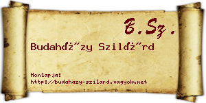 Budaházy Szilárd névjegykártya